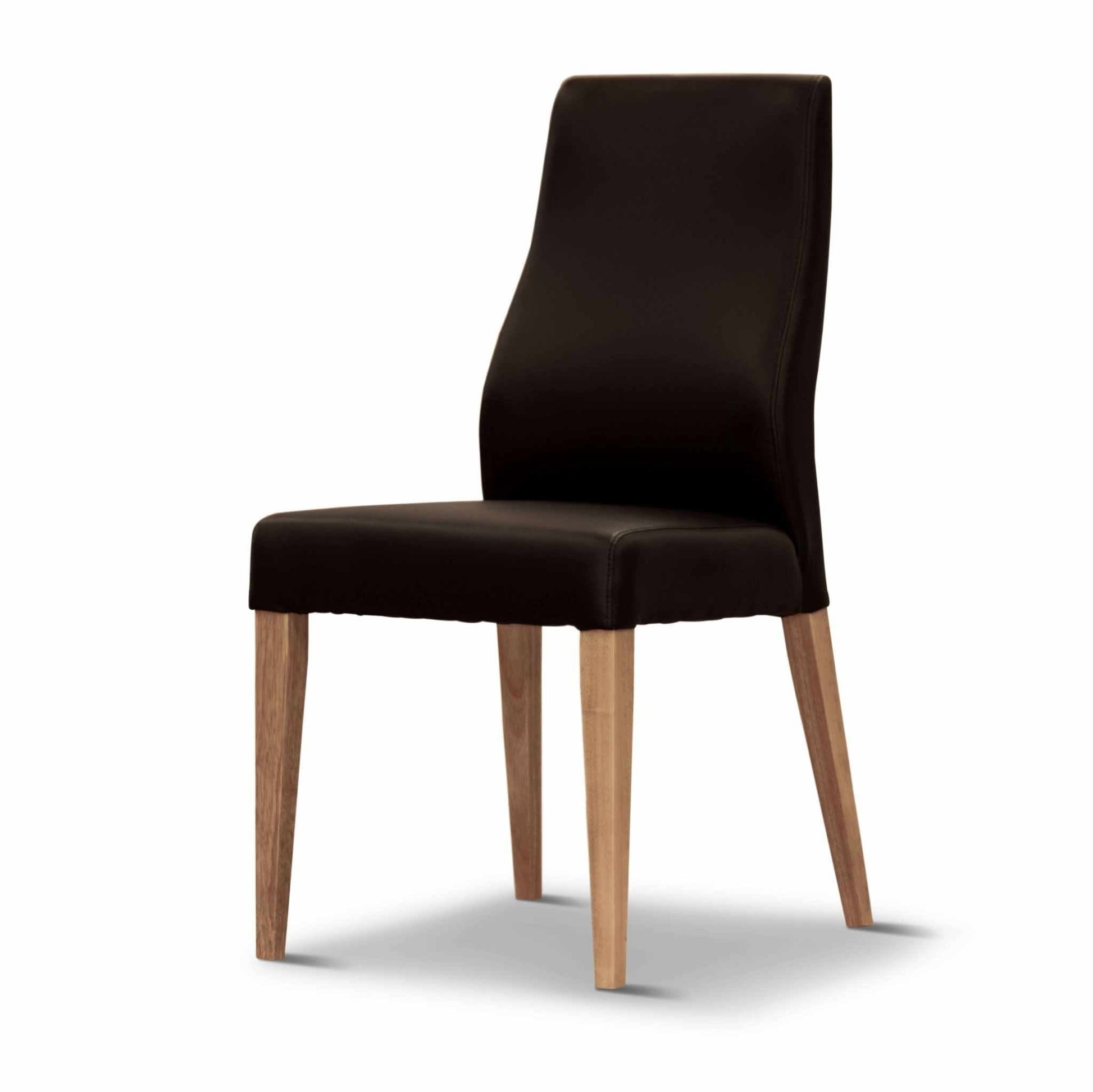 Rosemallow 7pc Dining Set 180cm Table 6 Black PU Chair Solid Messmate 