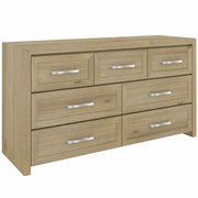Gracelyn Solid Wood 7 Drawer Dresser Storage Cabinet - Smoke