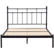 Metal King Single Bed Black