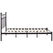 Metal King Single Bed Black