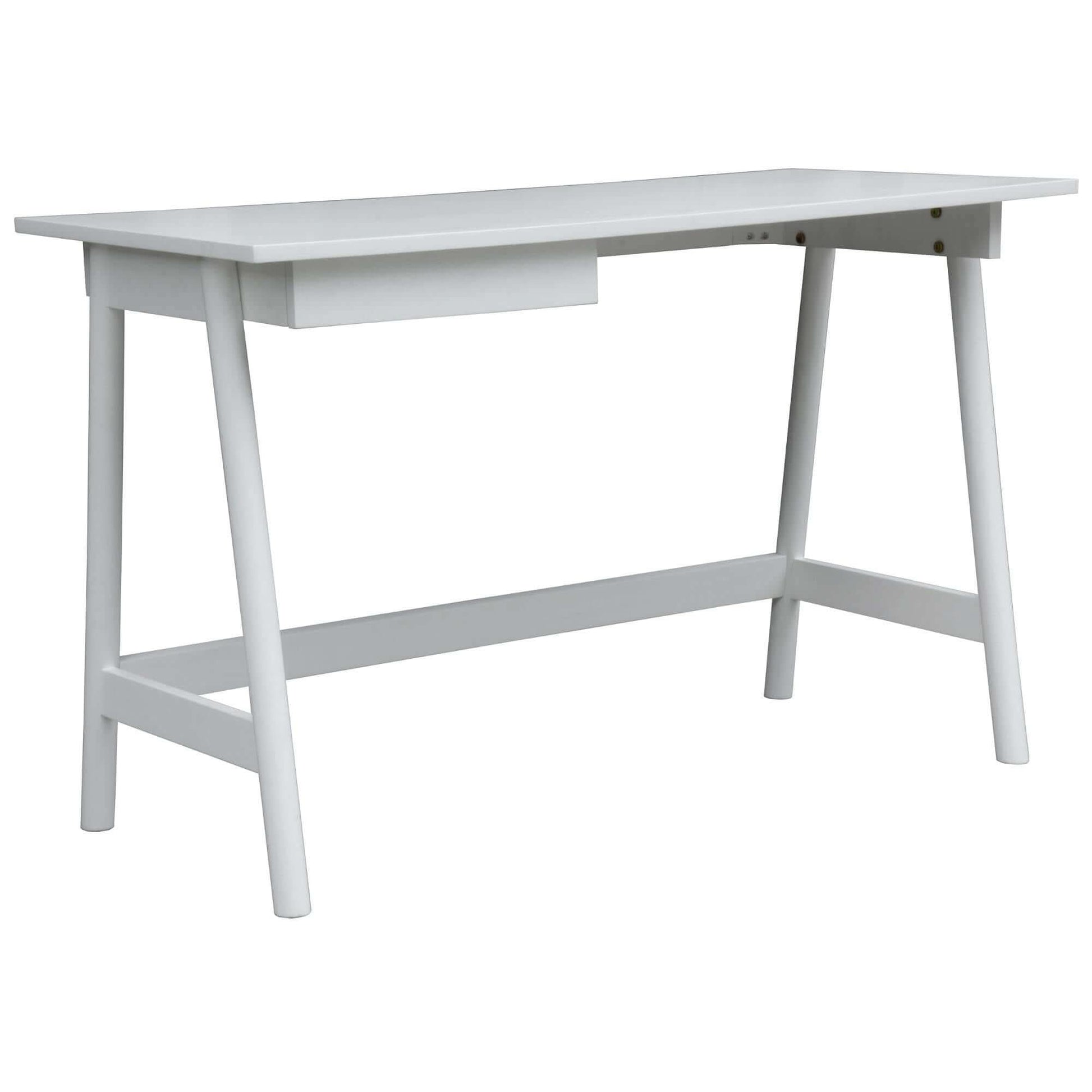 Solid Mindil Office Desk Student Study Table - White