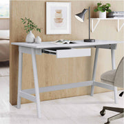 Solid Mindil Office Desk Student Study Table - White
