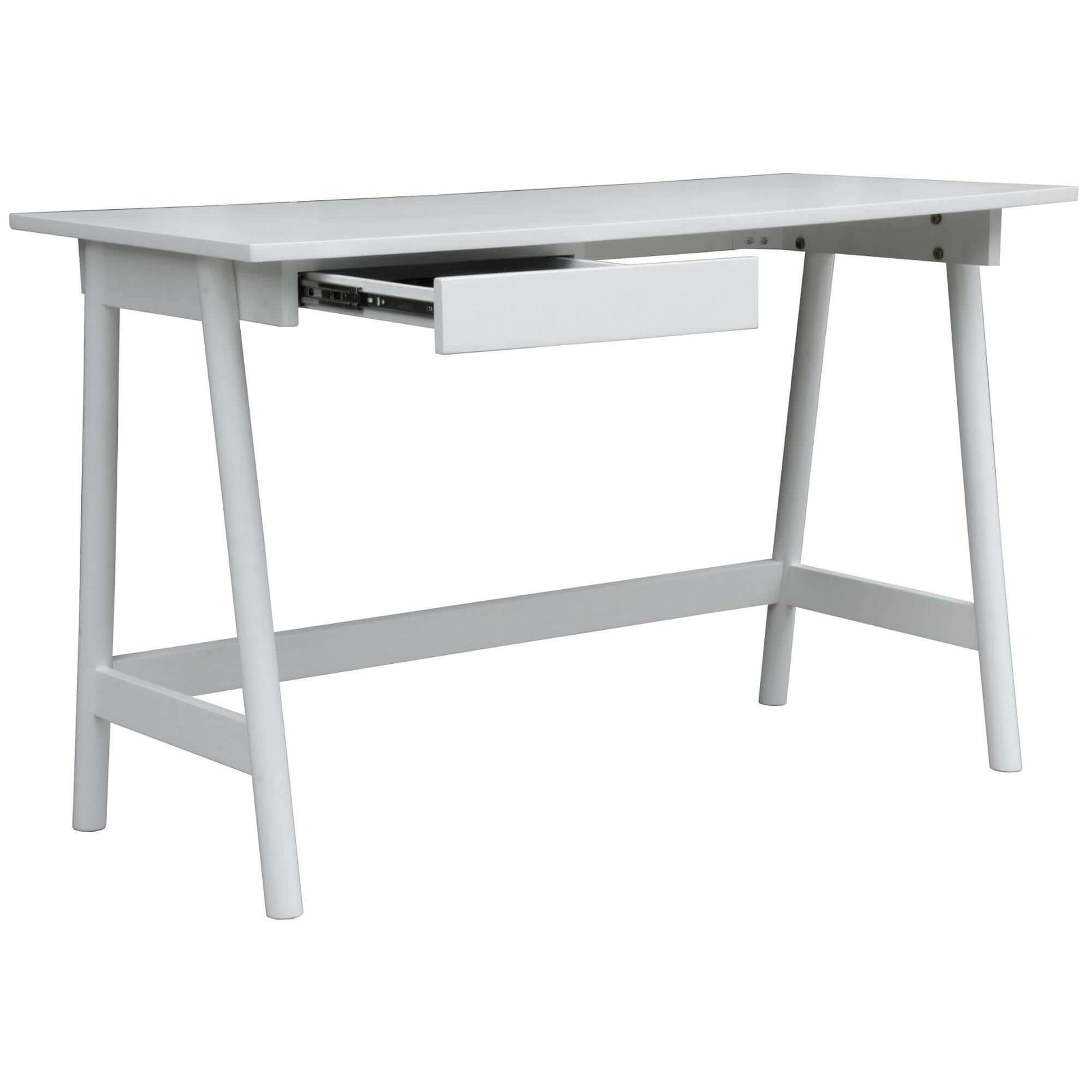 Solid Mindil Office Desk Student Study Table - White