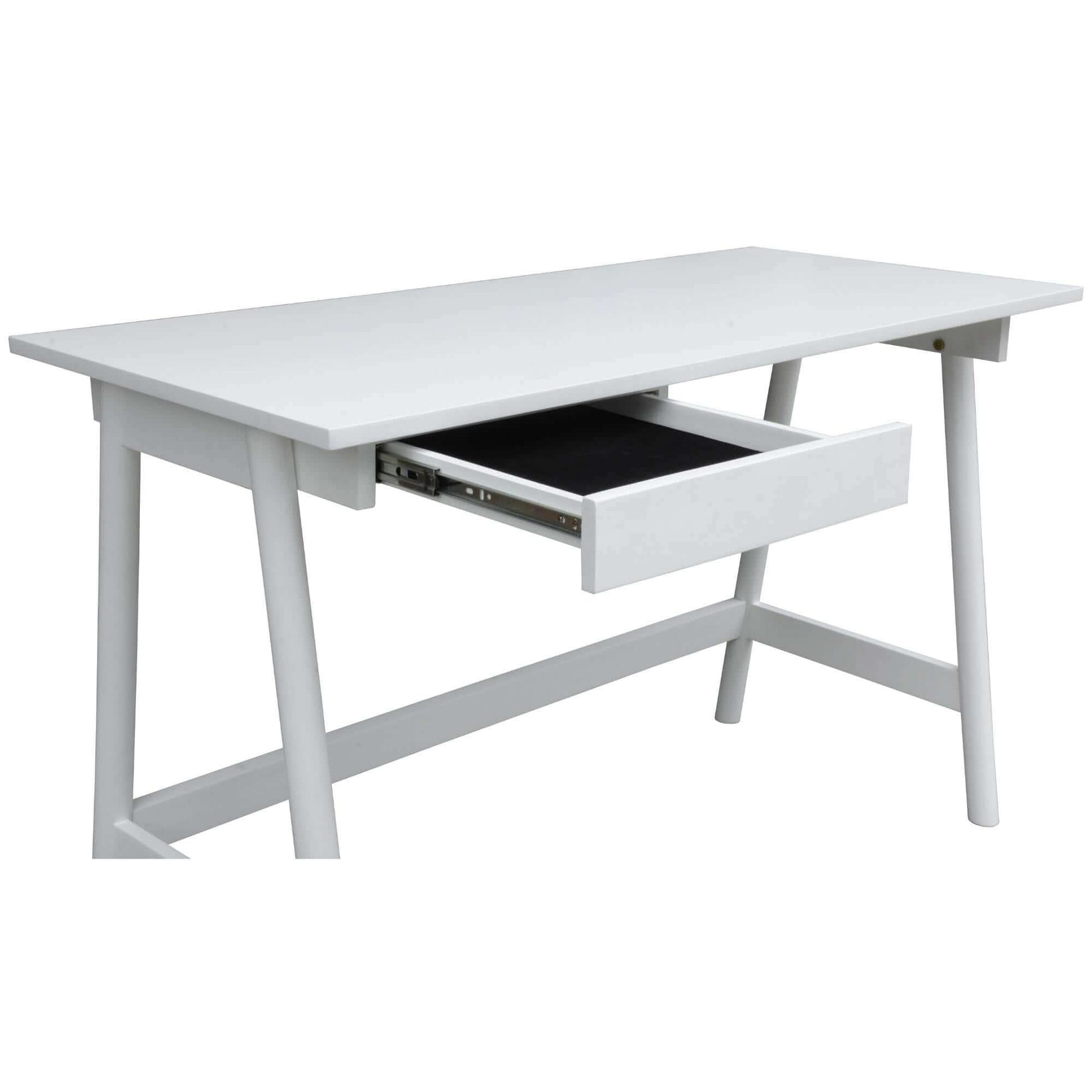 Solid Mindil Office Desk Student Study Table - White