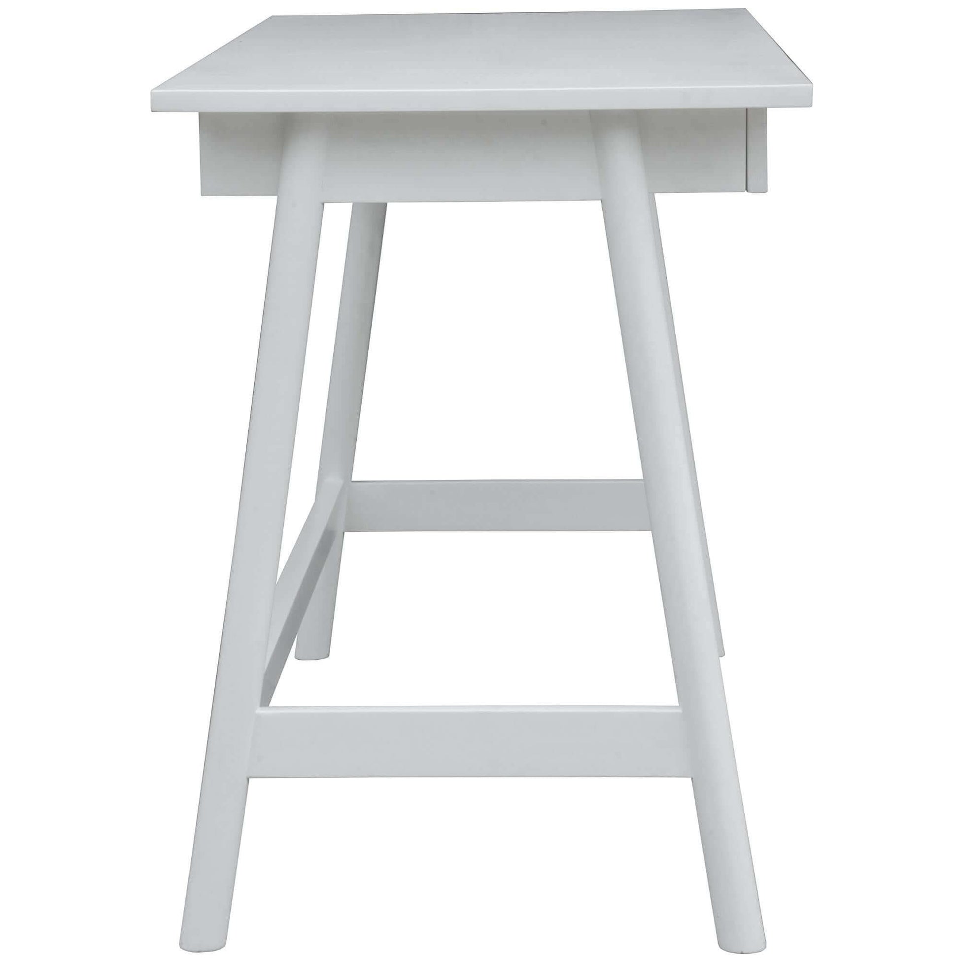 Solid Mindil Office Desk Student Study Table - White
