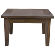 Aksa Square Lamp Table 60cm Solid Mango Wood