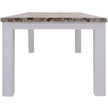 Dining Table Solid Wood White 