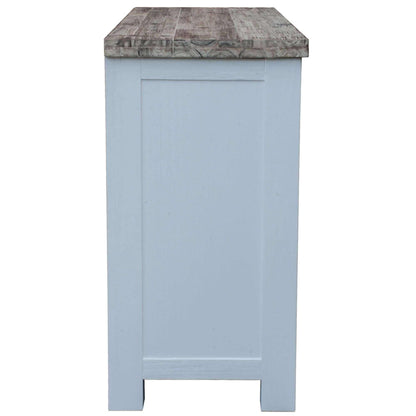 Plumeria Farmhouse Buffet Table 145cm 1 Door 3 Drawer - White Brush