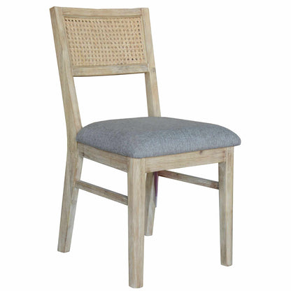 Grevillea Dining Chair Set of 2 Solid Acacia Timber Wood Rattan Furnit