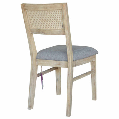 Grevillea Dining Chair Set of 2 Solid Acacia Timber Wood Rattan Furnit