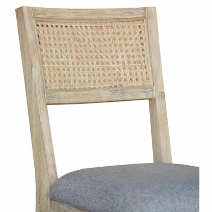 Grevillea Dining Chair Set of 2 Solid Acacia Timber Wood Rattan Furnit