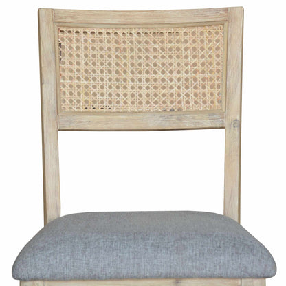 Grevillea Dining Chair Set of 2 Solid Acacia Timber Wood Rattan Furnit