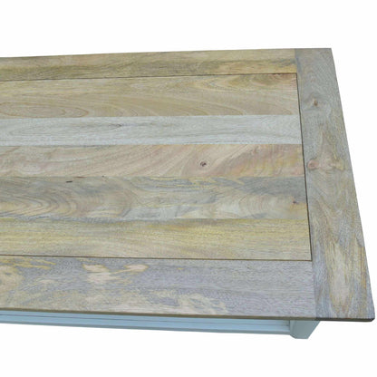 Lavasa Coffee Table 130cm 4 Drawers Solid Mango Wood Modern Farmhouse 