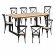 dining table with cross back chairs