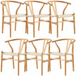 Dining Chair set of 6 Natural