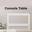 Rattan console Table white