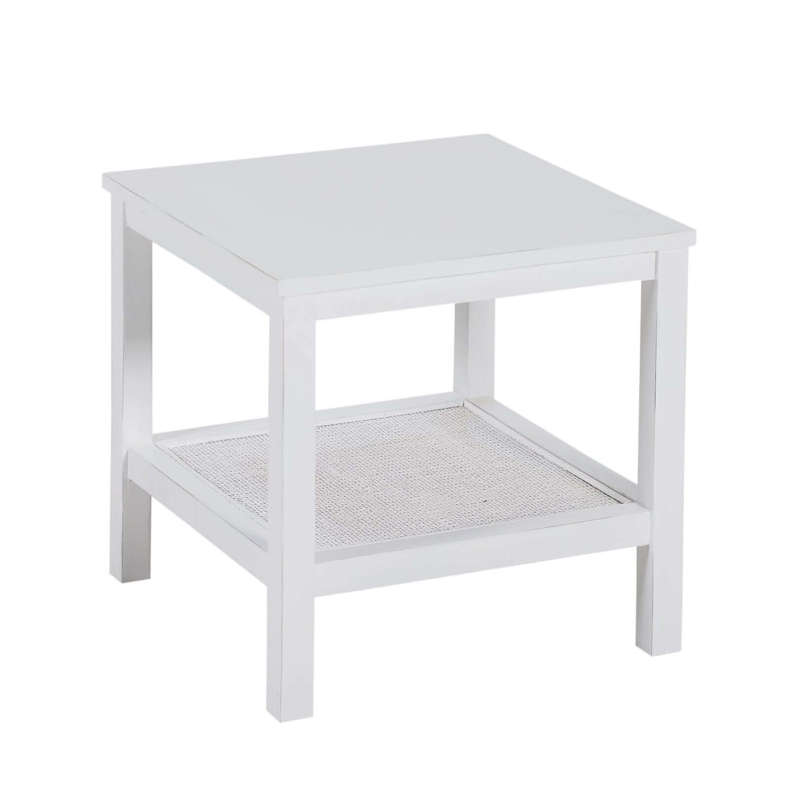 Jasmine Mindi Wood Coffee Side Table White