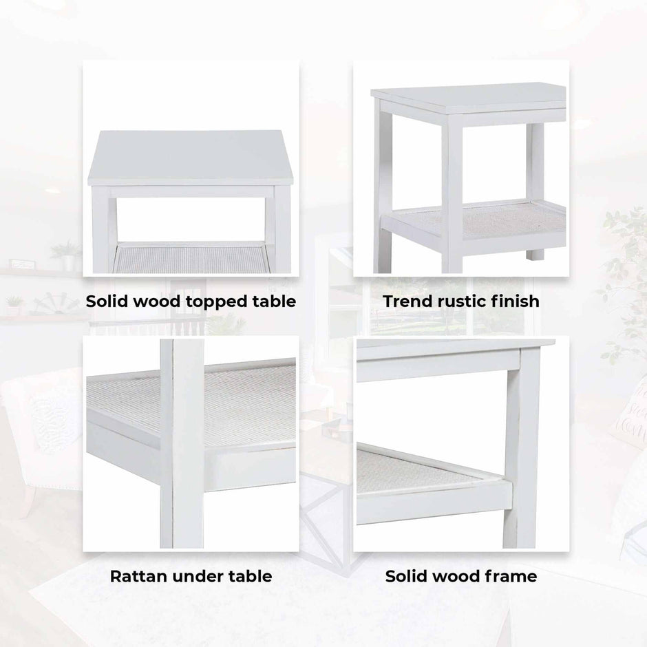 Coffee Side Table White