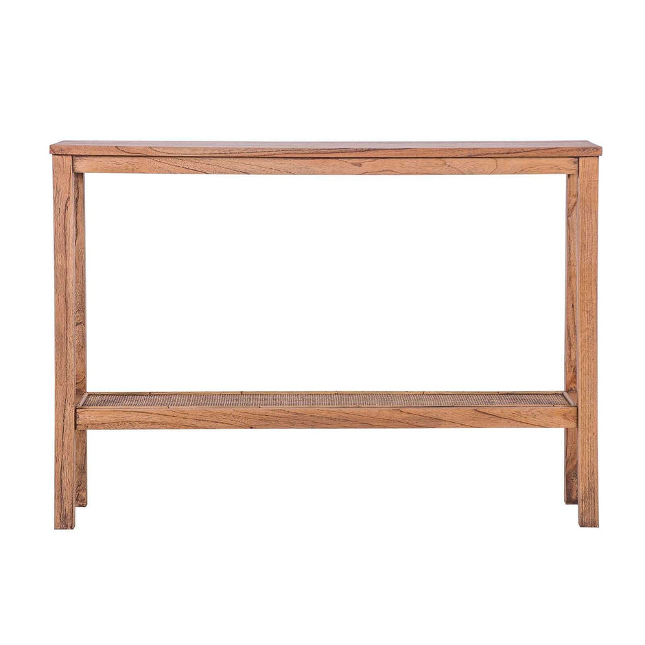 Rattan Console Hallway Entry Table 