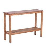 Jasmine Rattan Console Hallway Entry Table 110cm - Brown