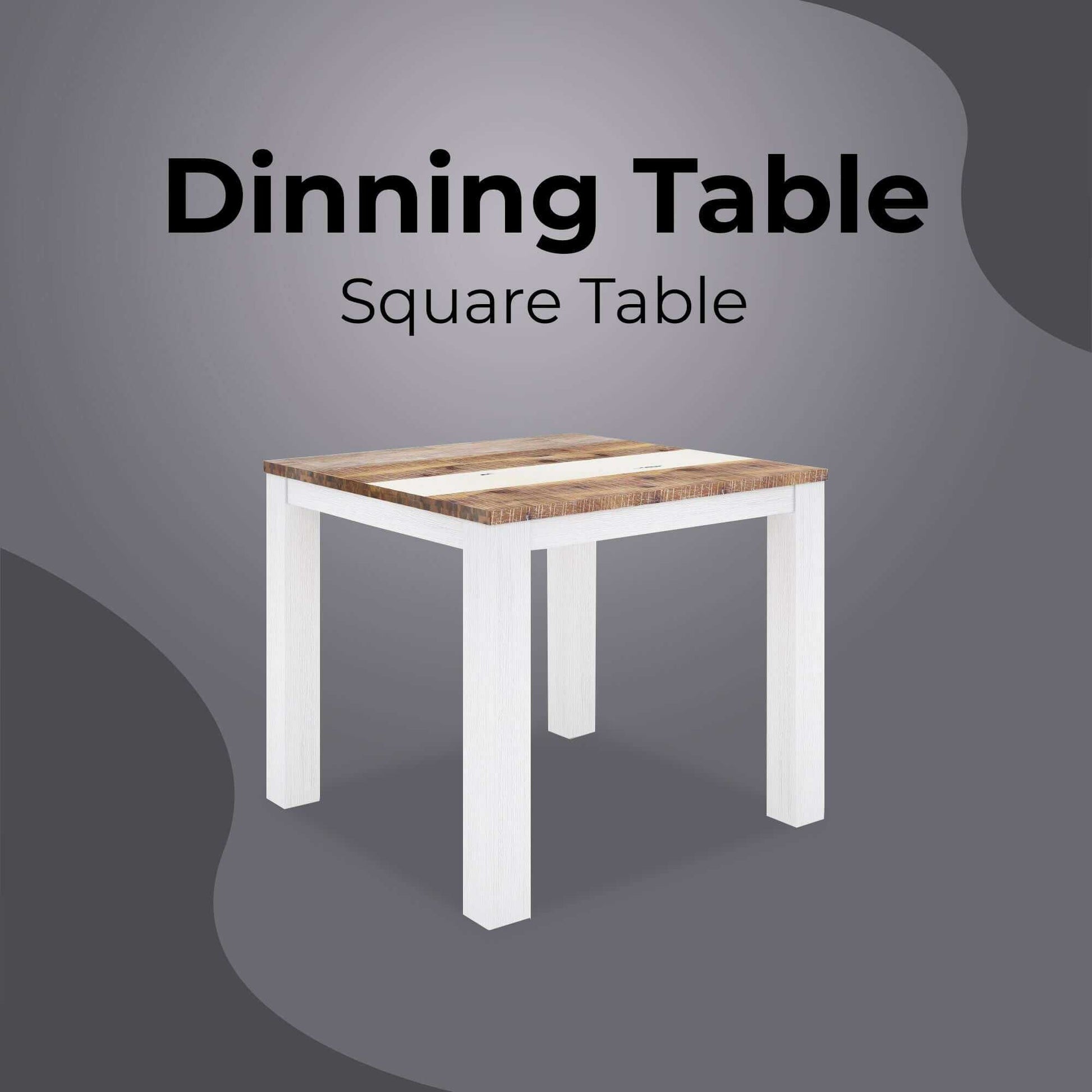 Orville Square Dining Table 90cm - Multi Color