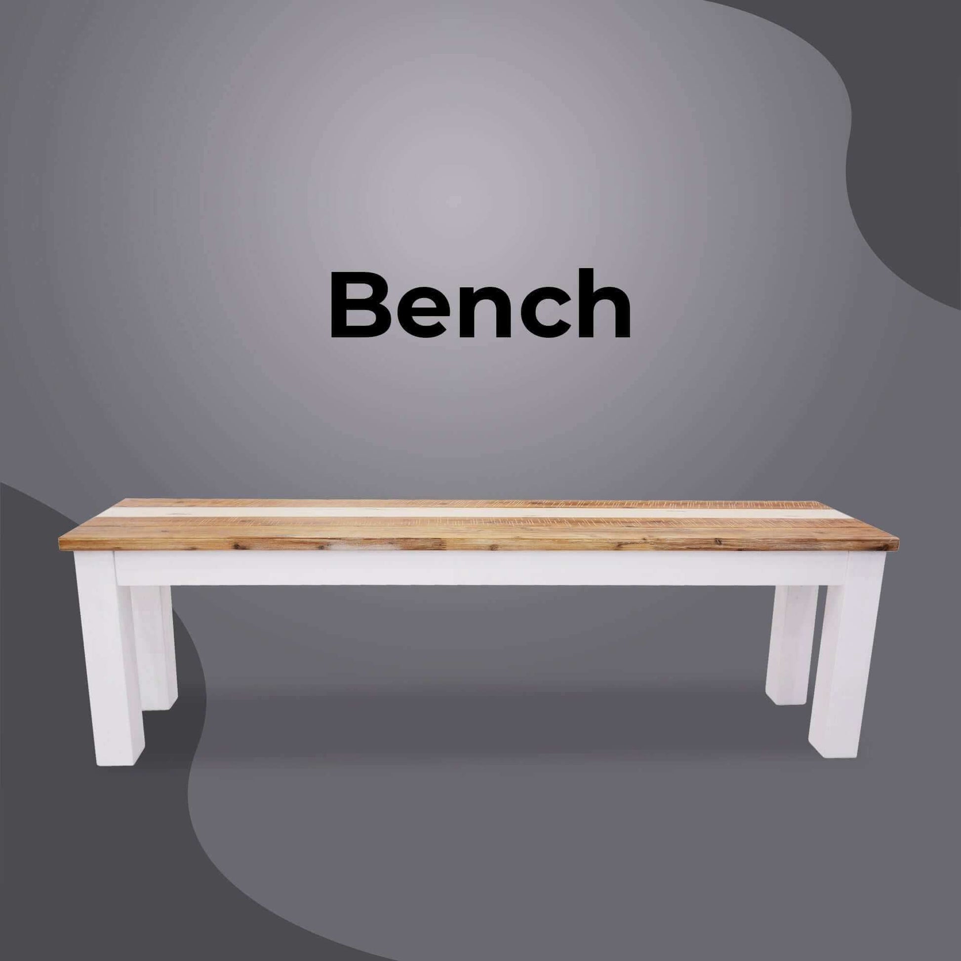 Orville Large Dining Bench Solid Wood 170cm - Multi Colour