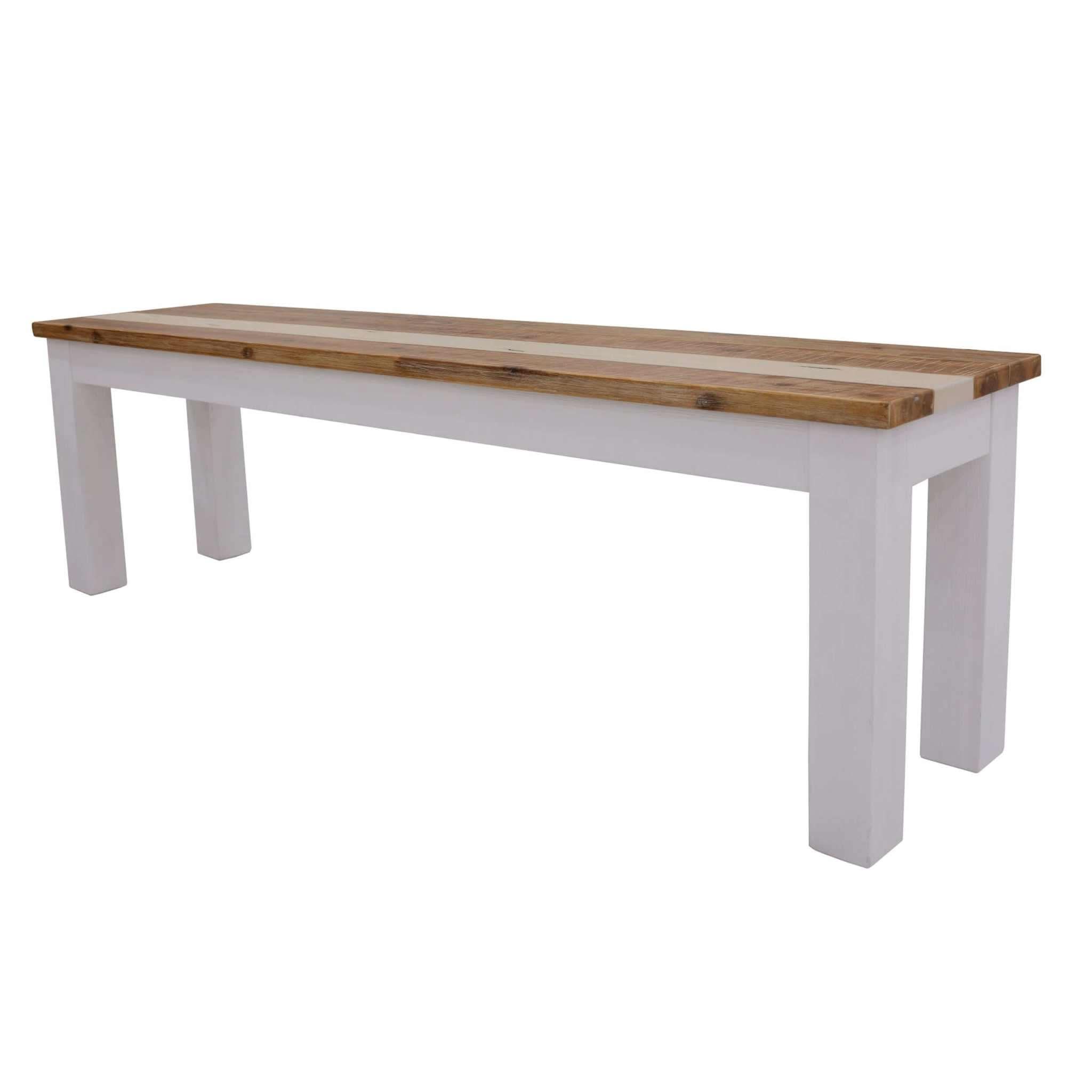 Orville 3pc Dining Set 1.8m Table with 1.5m Bench Solid Acacia Timber 