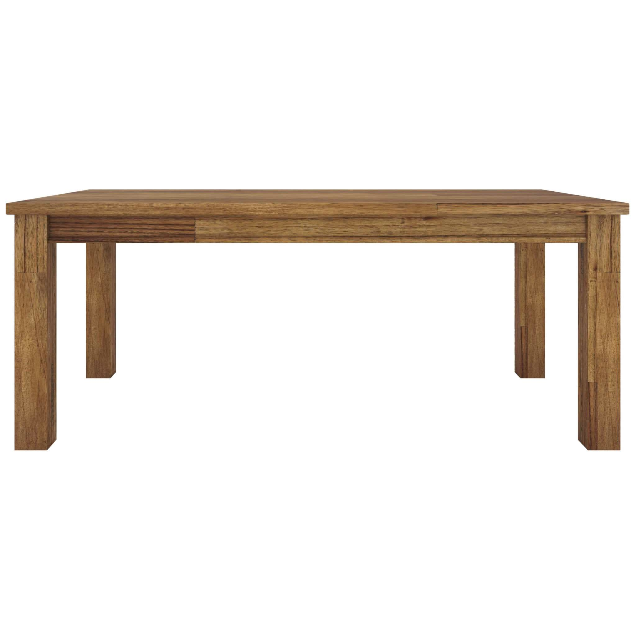 Birdsville Wooden Dining Table 190cm Solid Mt Ash Timber - Brown