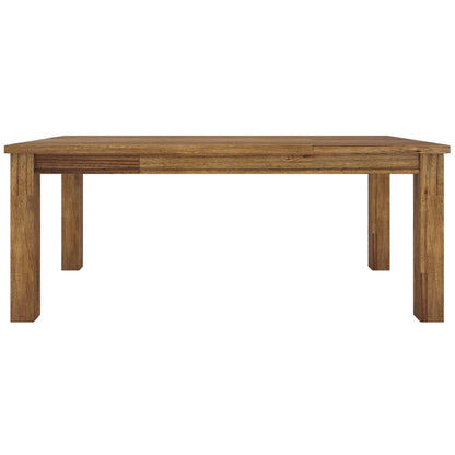 Birdsville Wooden Dining Table 190cm Solid Mt Ash Timber - Brown