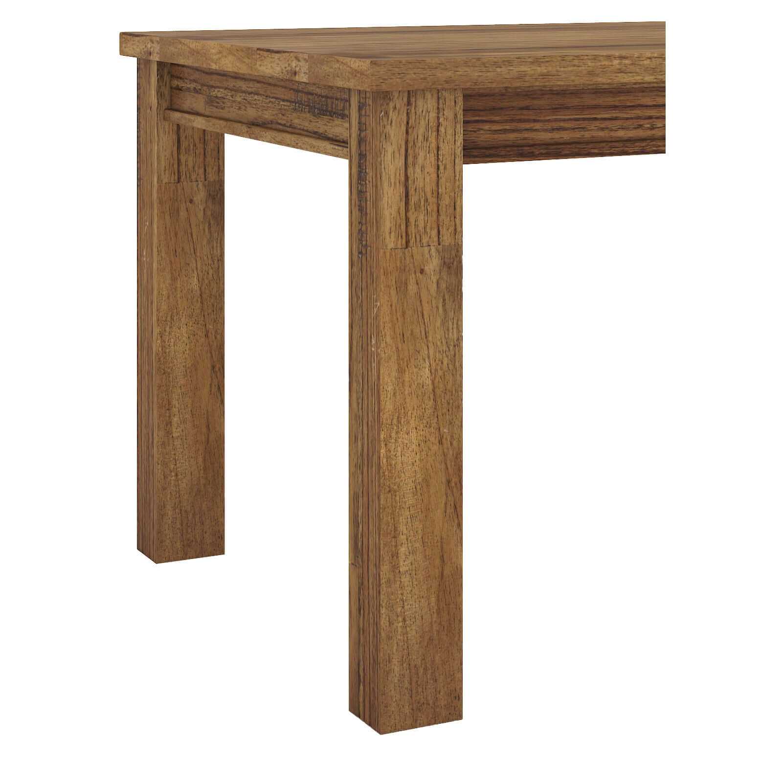 Birdsville Wooden Dining Table 190cm Solid Mt Ash Timber - Brown