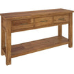 brown console table