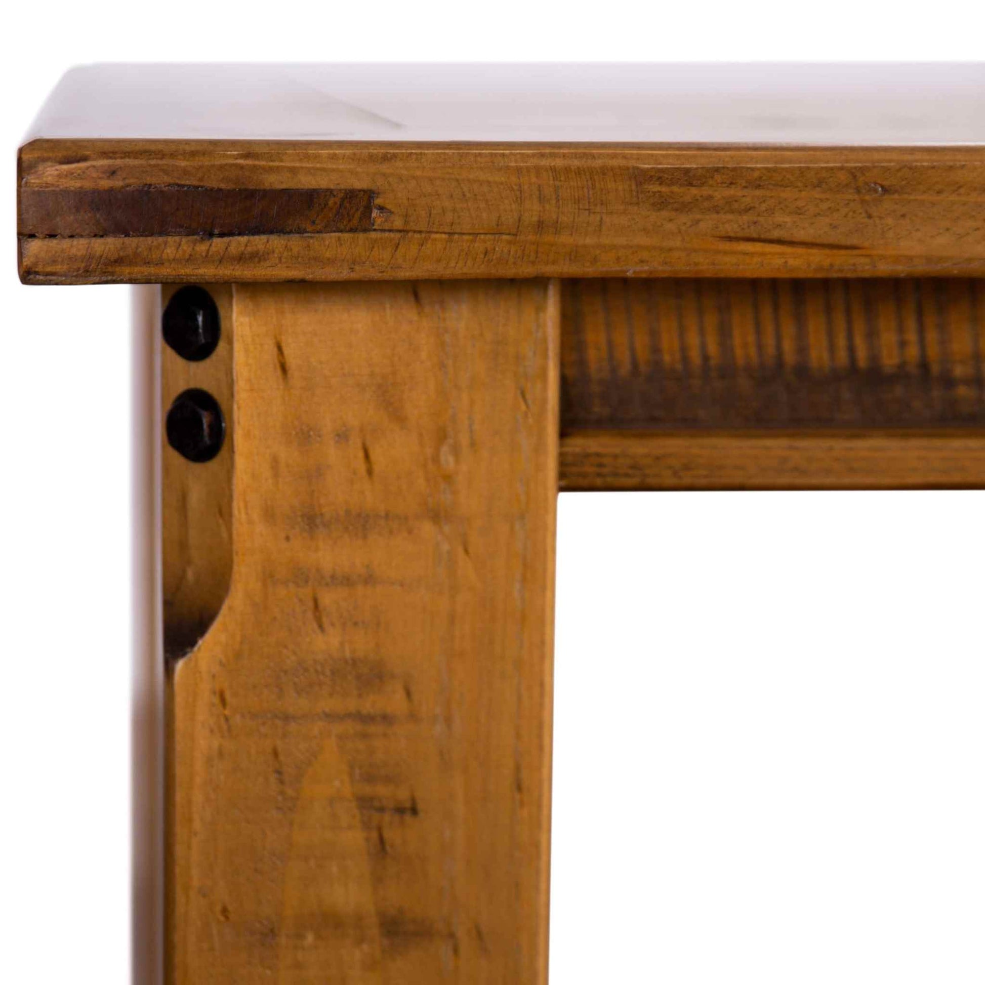 Teasel Solid Pine Rustic Oak Dining Table 180cm
