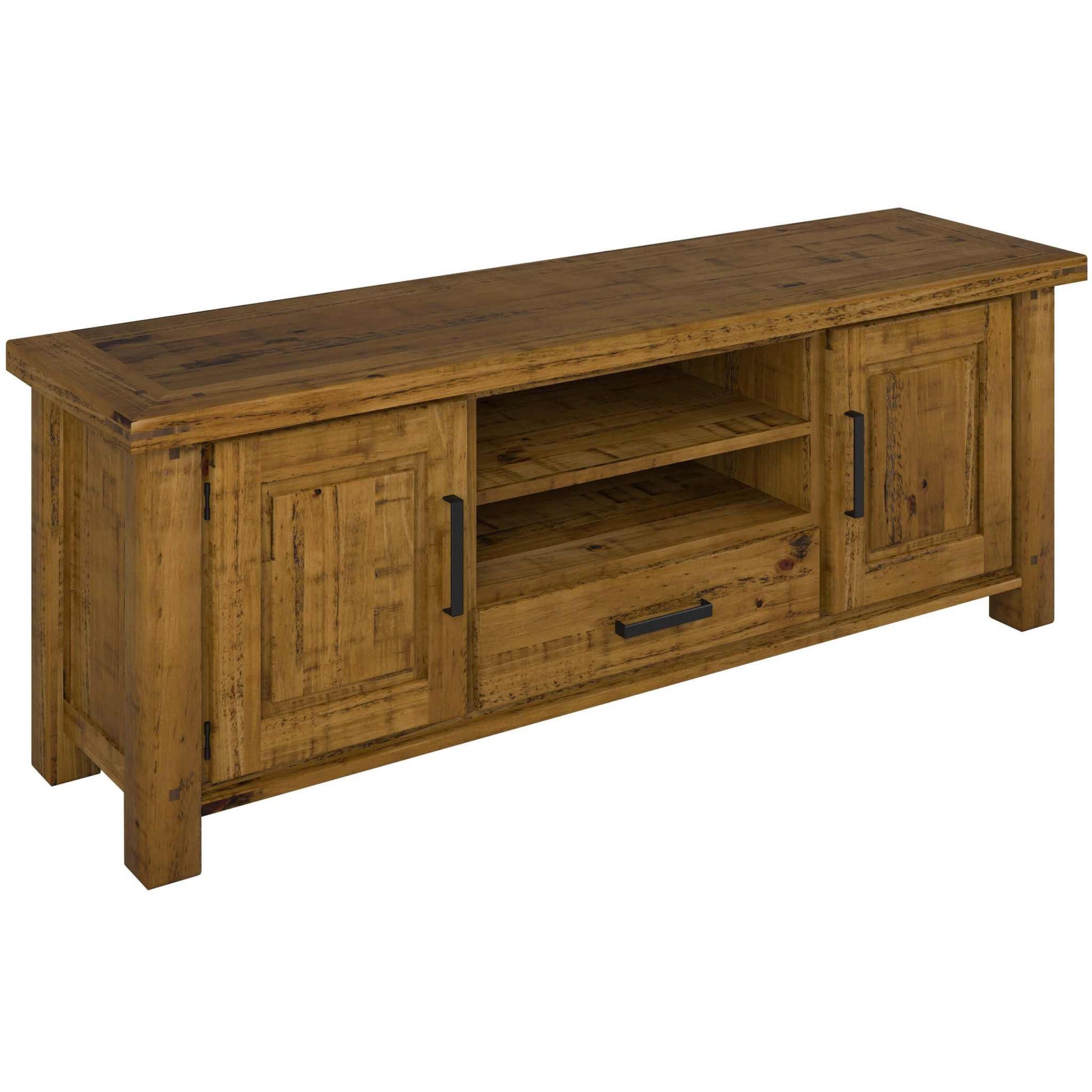 Teasel TV Unit Entertainment Unit 180cm 2 Door - Rustic Oak