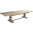 extendable pedestal dining table