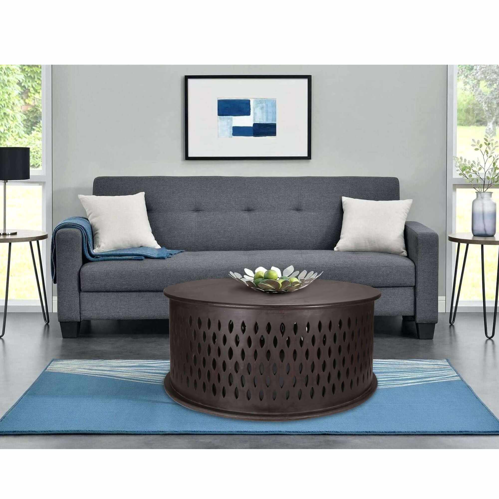 Wooden Round Coffee Table 