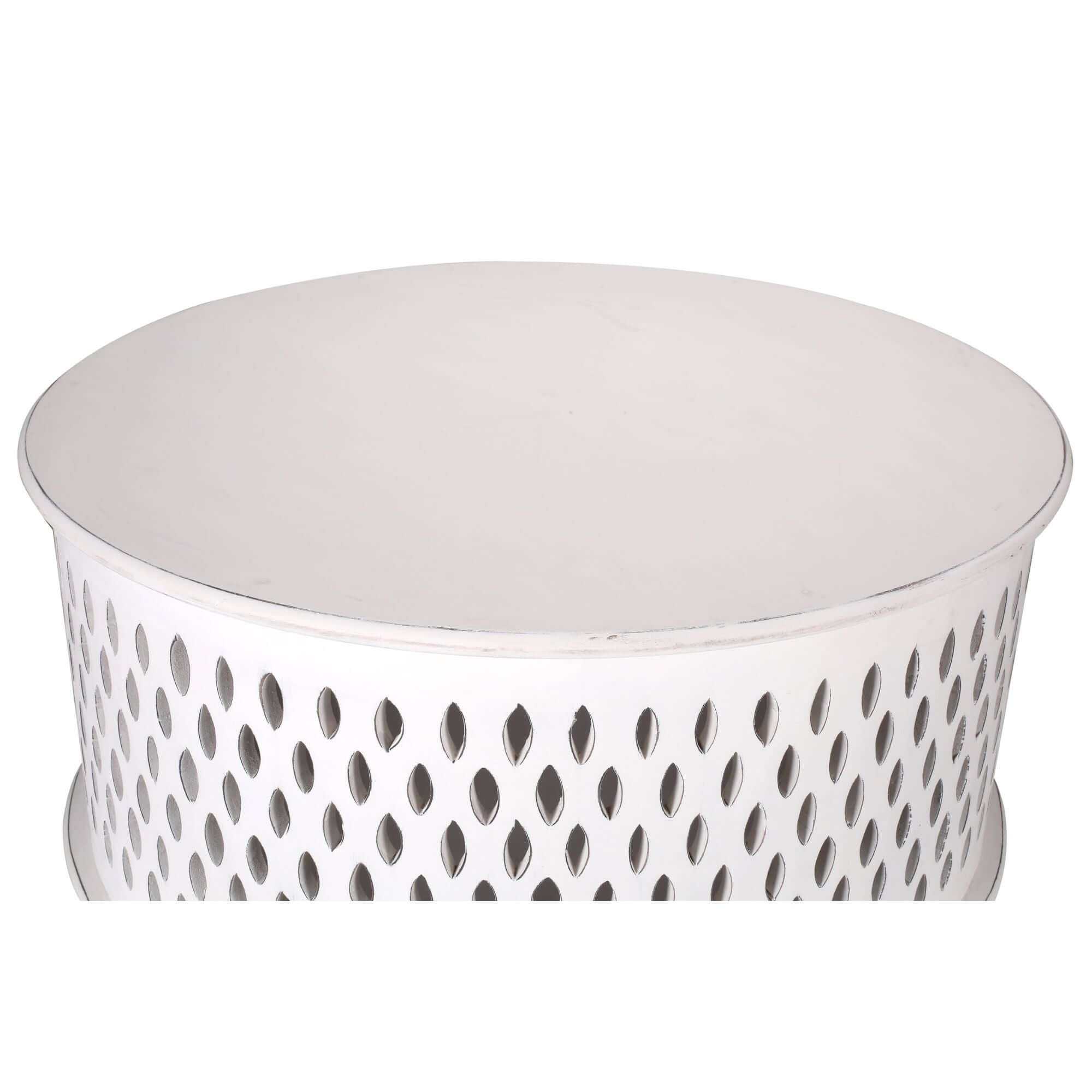 Round Coffee Table White