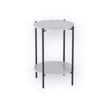 Interior Ave - Alba Black Marble Side Table