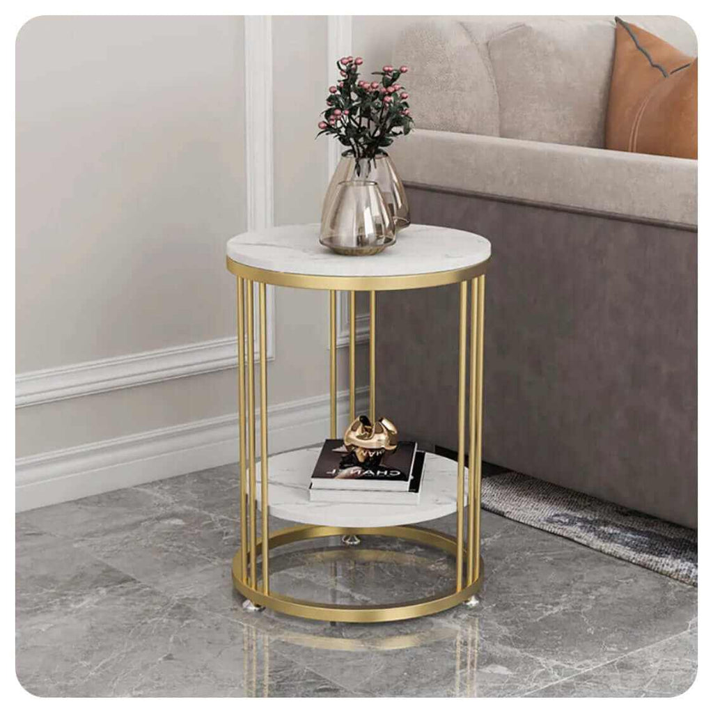 Stone Side Table-Upinteriors