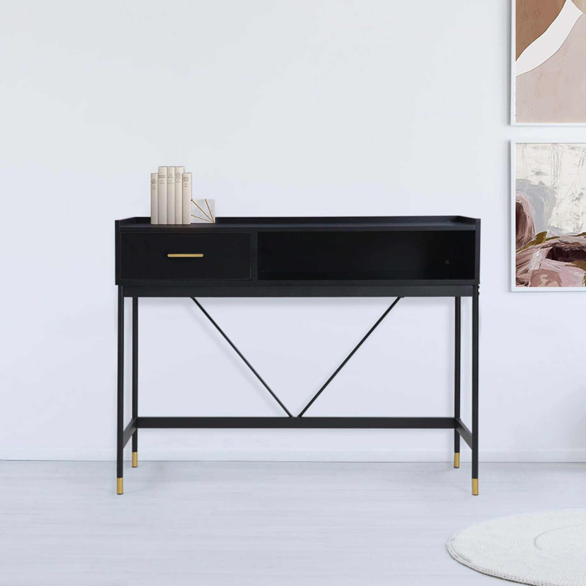 black Console Table