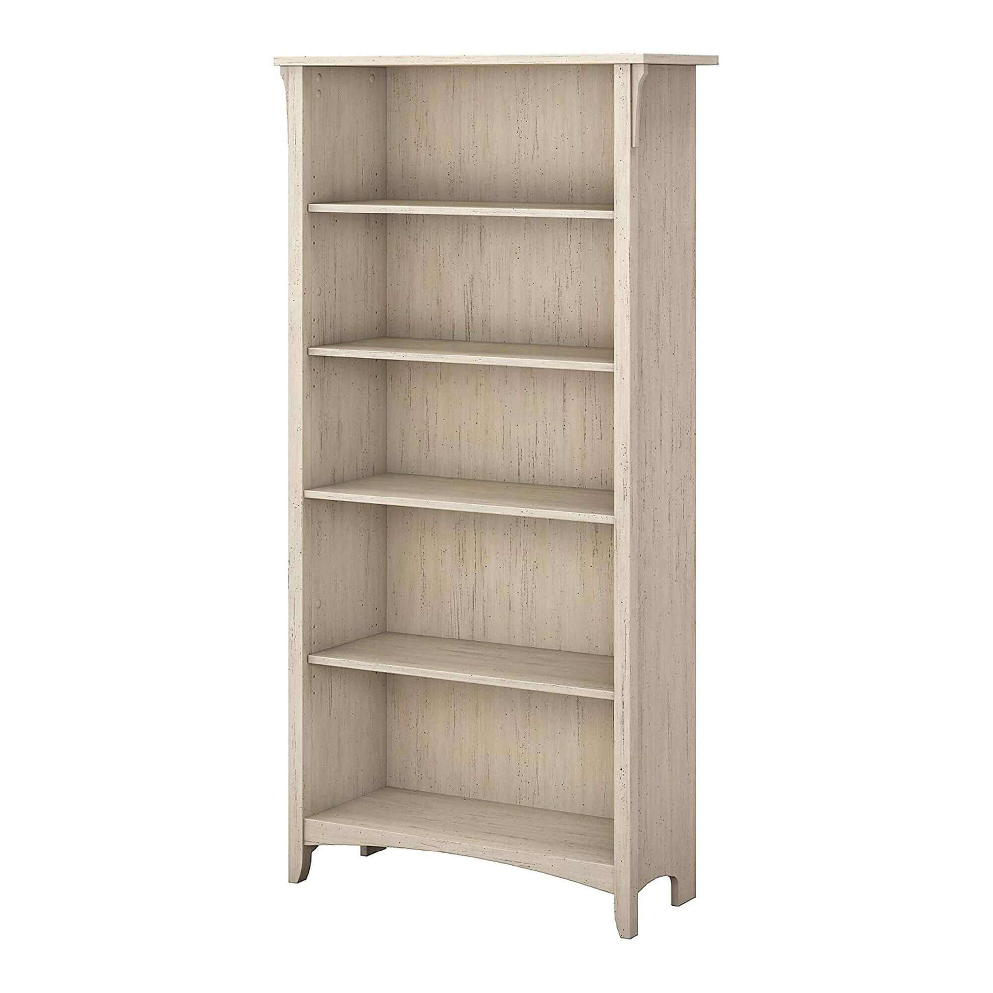 5 Shelf Bookcase White