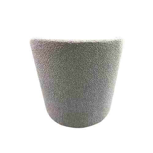 Como Rotating Metal Chassis Upholstered Fabric Armchair - Dark Grey