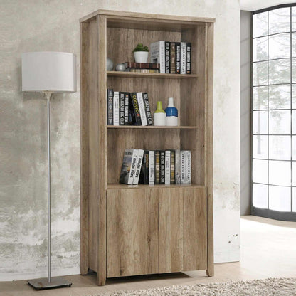 Display Shelf Book Case Stand Bookshelf Natural Wood like MDF - Oak