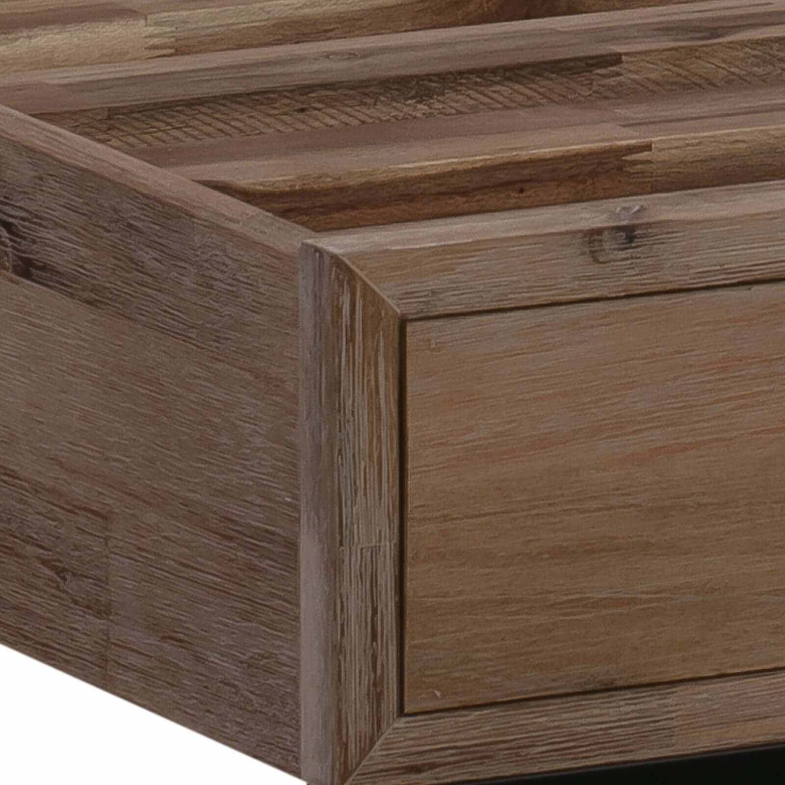 4 Pieces Queen Size Premium Bedroom Set - Oak Colour