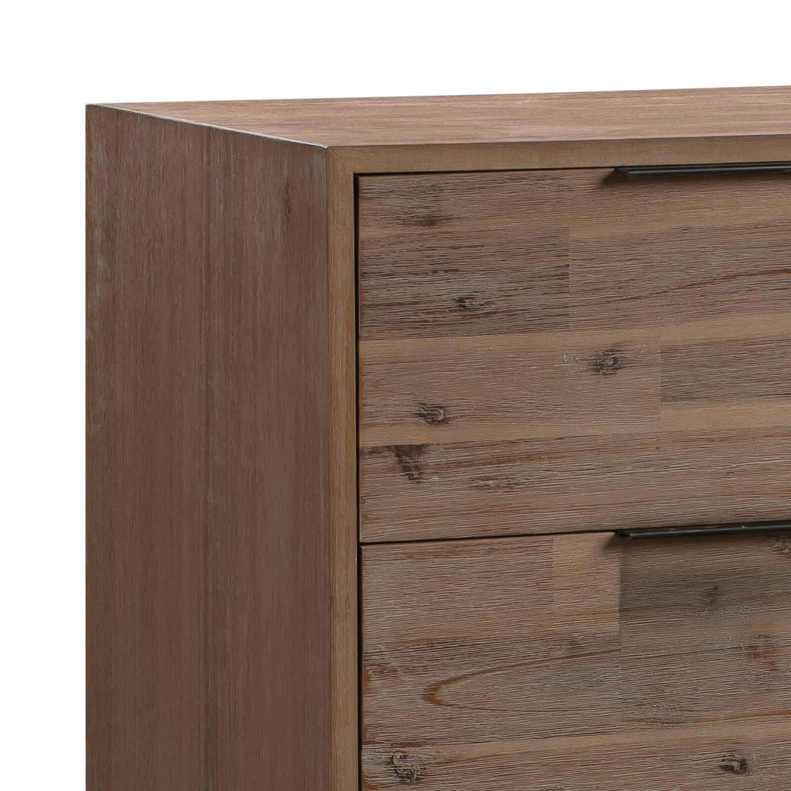 4 Pieces Queen Size Premium Bedroom Set - Oak Colour
