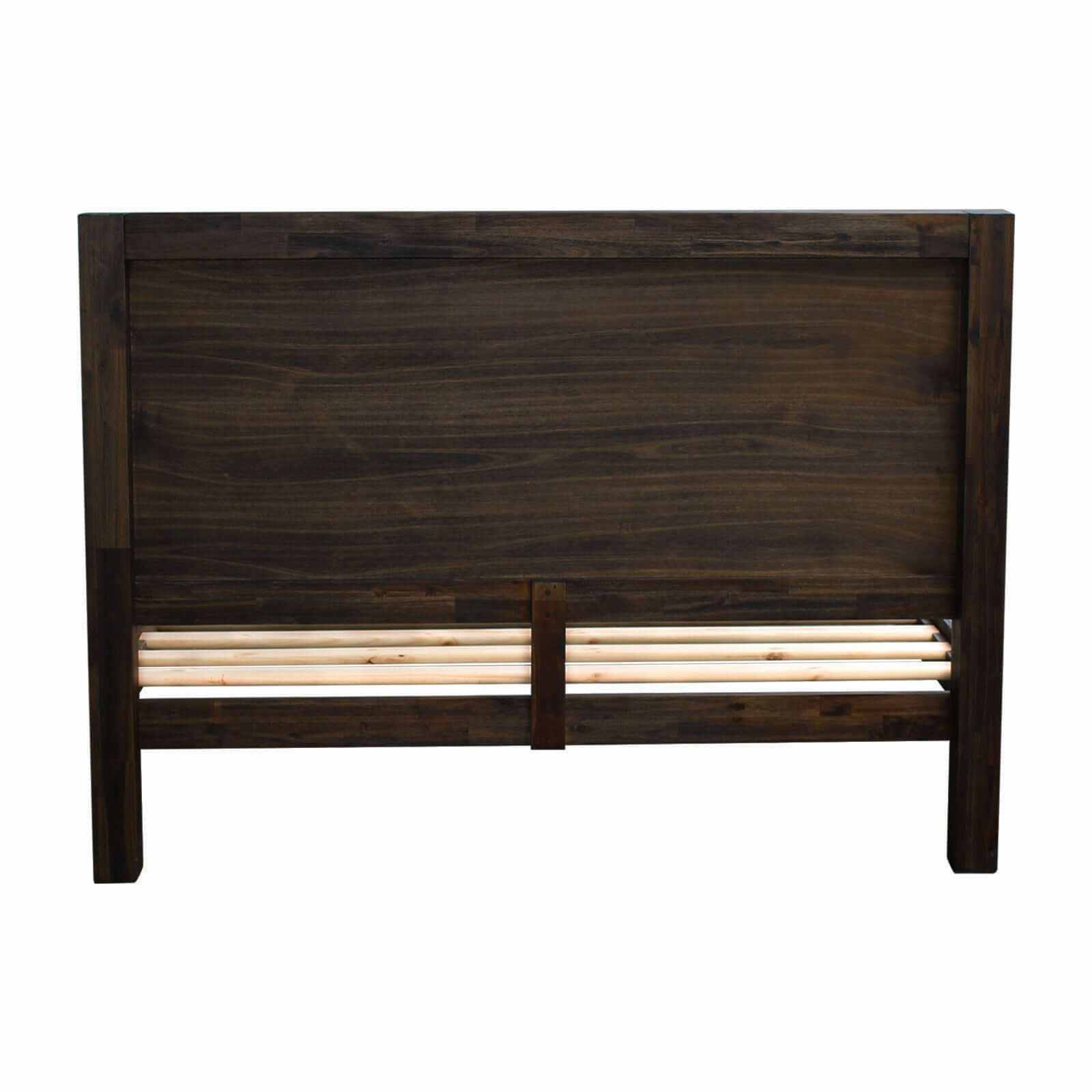 dark wood queen bed frame