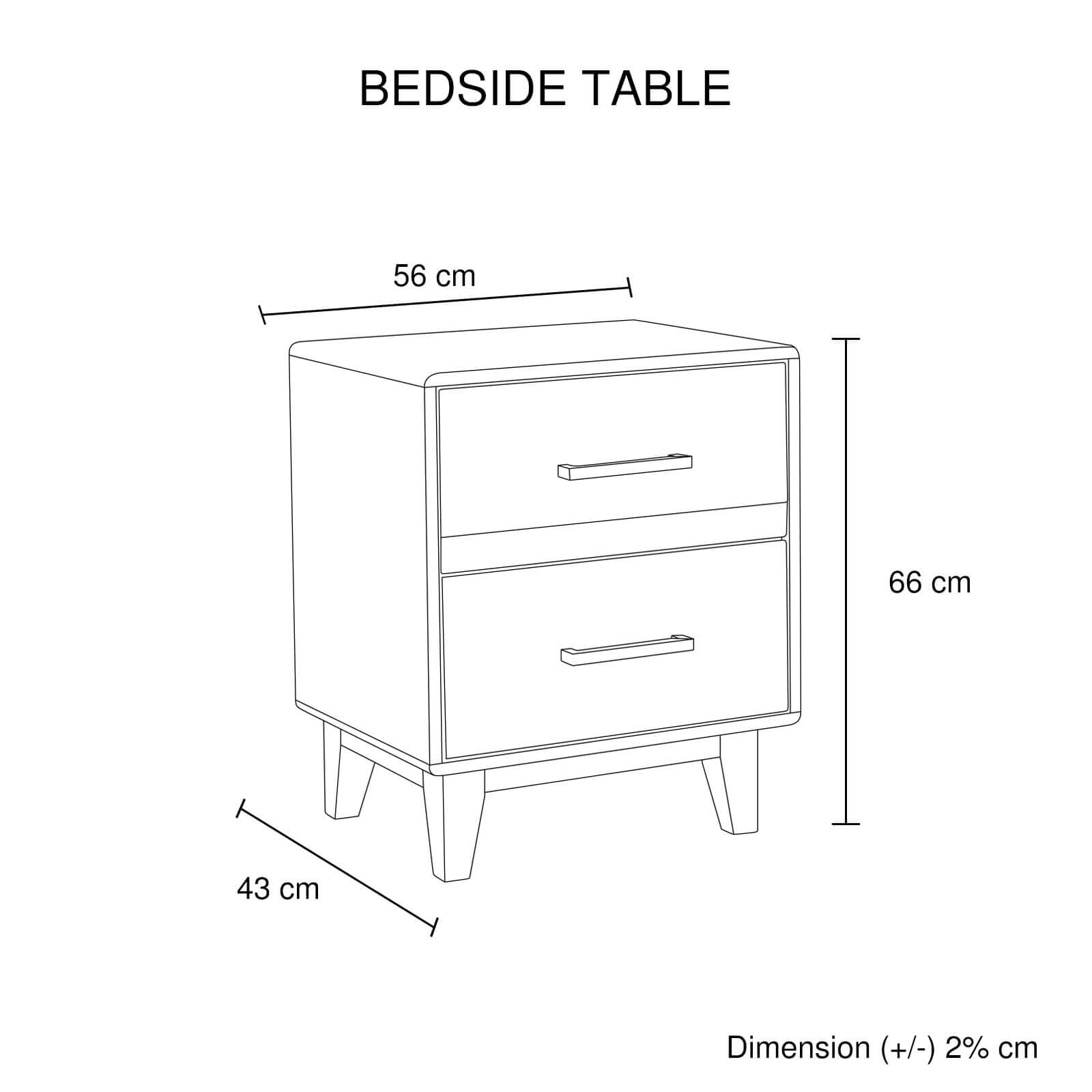 double size Bed and bedroom furniture