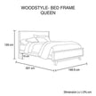 solid wood platform bed queen