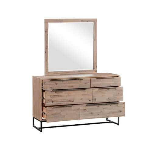 wood mirrored dresser-Upinteriors