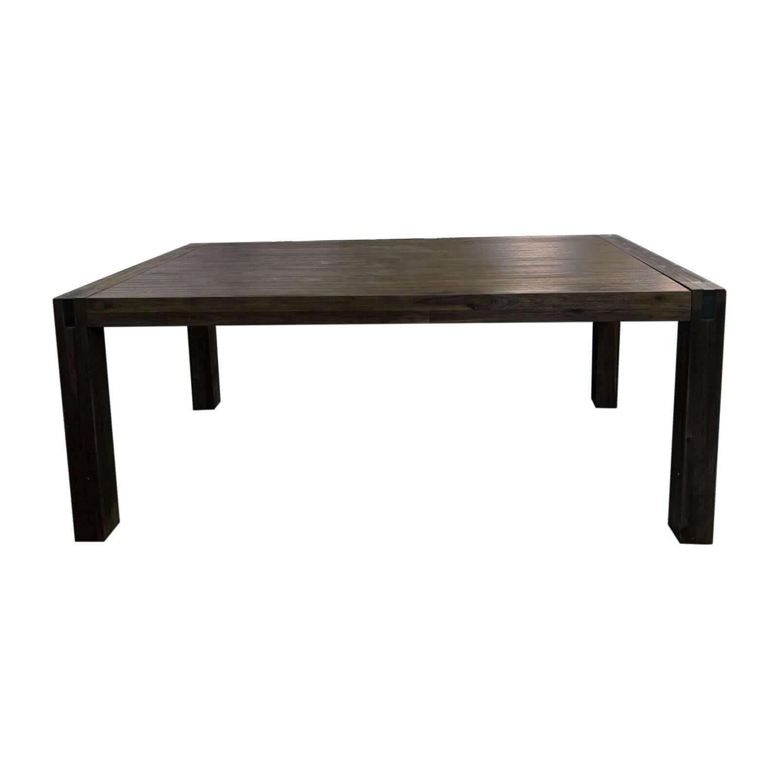 Large 210cm 9 Pieces Dining Room Table With 8 Chairs in Chocolate Colo
