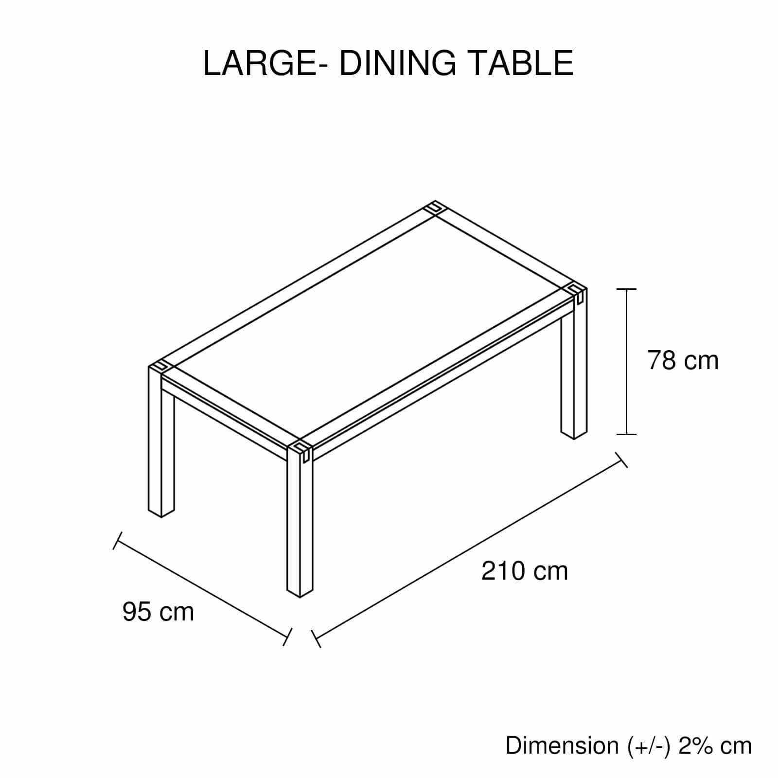 Large 210cm 9 Pieces Dining Room Table With 8 Chairs in Chocolate Colo